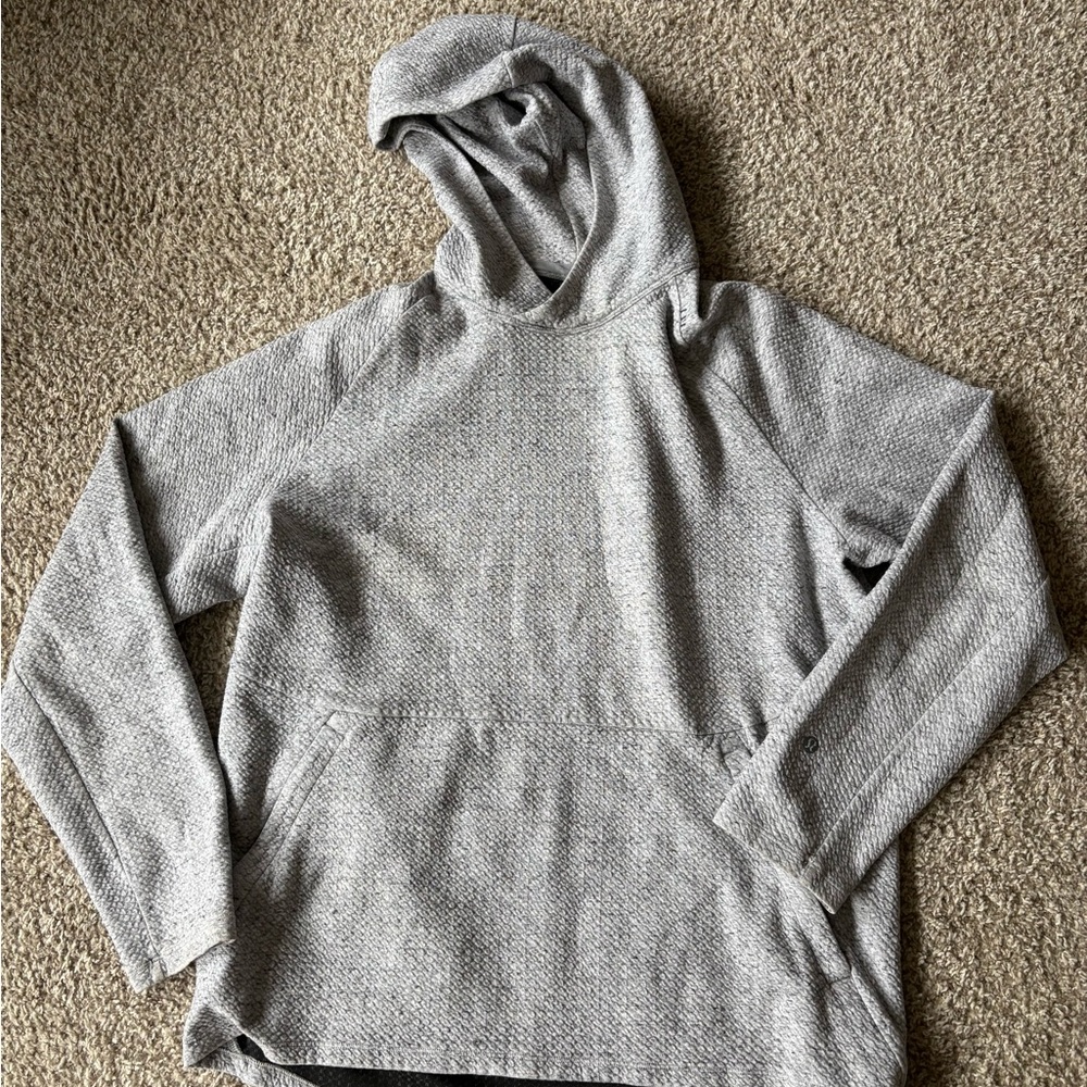 Lululemon Men's Gray Hooded Sweatshirt